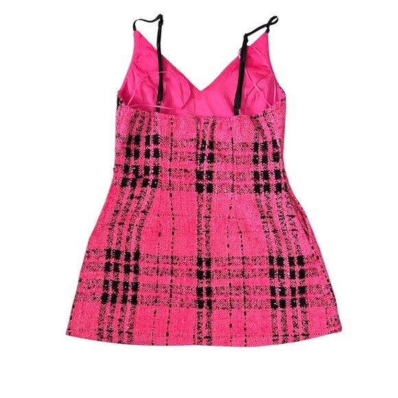 EUC AKIRA Pink and Black Plaid Dress SIZE SMALL - Picture 2 of 3